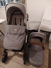 Silver Cross Wave Double Pram Pushchair System Seat and Carrycot