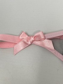 Agent Provocateur Lindie Pink Black Thong AP3 Medium NWT