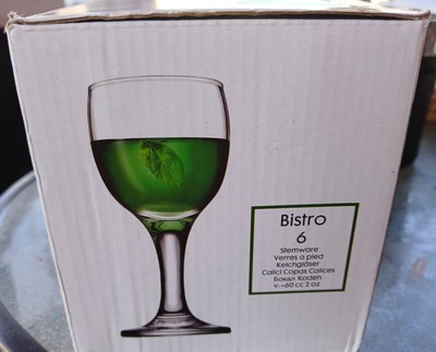 Pasabahce Premium Bistro Glasses Set of 6 - Cordial & Liqueur - NEW IN ORIG BOX