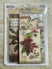 TIM HOLTZ Idea-Ology *CHRISTMAS POCKET CARDS* 55 Pcs Journal NEW Hard To Find