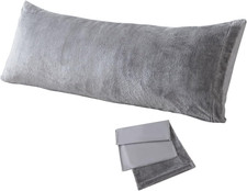 Sherpa Body Pillow Cover, Ultra Soft Faux Fur Body Pillowcase, Luxury Shaggy Plu