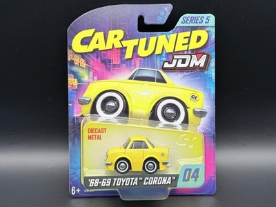 CarTuned 68-69 Toyota Corona Yellow #04 Black JDM Series 5 1/64