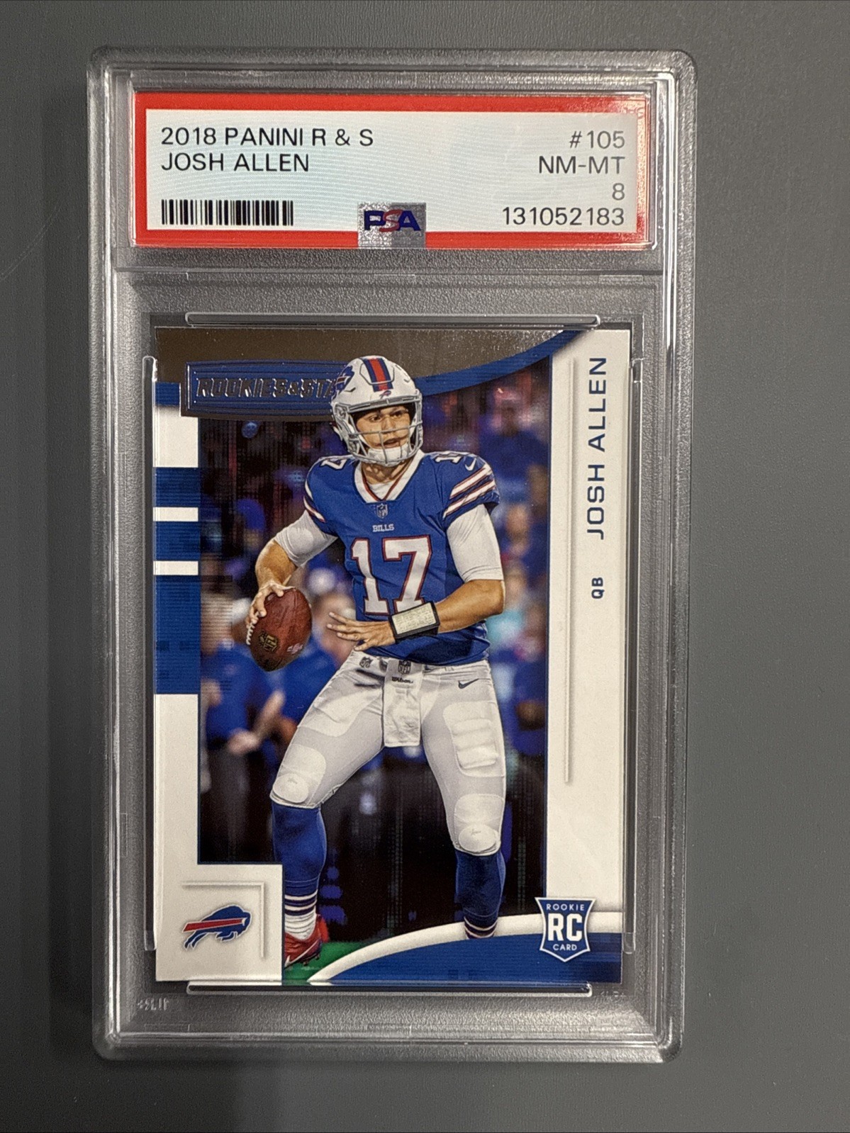 2018 Panini Rookies & Stars - Rookies Josh Allen #105 (RC) PSA 8