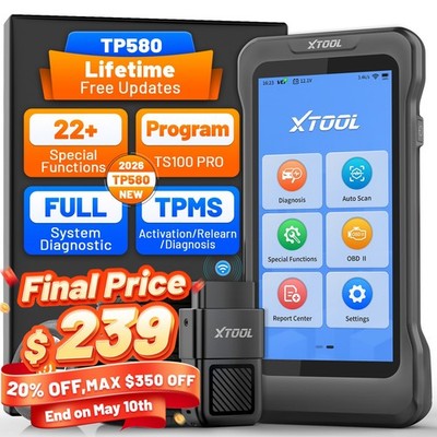 XTOOL TP580 TPMS TS100 Programming Tool All System Diagnostic Scanner 22 Service