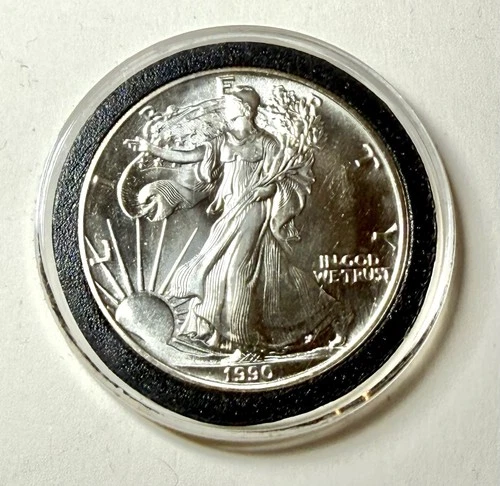 1990 American Silver Eagle Uncirculated 1oz .999 Fine Silver