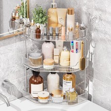 3 Tier Corner Bathroom Counter Organizer, Bathroom Countertop Organizer Stora...