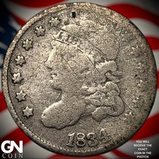 1834 Capped Bust Half Dime Z5610