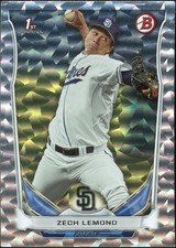 2014 Bowman Draft Zech Lemond DP64 1st Silver Ice
