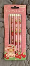 Strawberry Shortcake 6 Pack No 2 Pencils Bandai SSC 2003 New