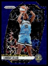 2024 Panini Prizm WNBA #107 Lindsay Allen Blue Velocity Prizms