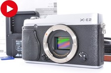 Fujifilm Fuji X-E2 Silver 16.3MP Mirrorless Camera Body From JAPAN Good  L28