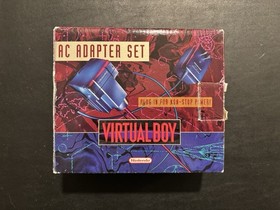 Nintendo Virtual Boy AC Power Adapter Set with Box Tested & Works OEM Authentic