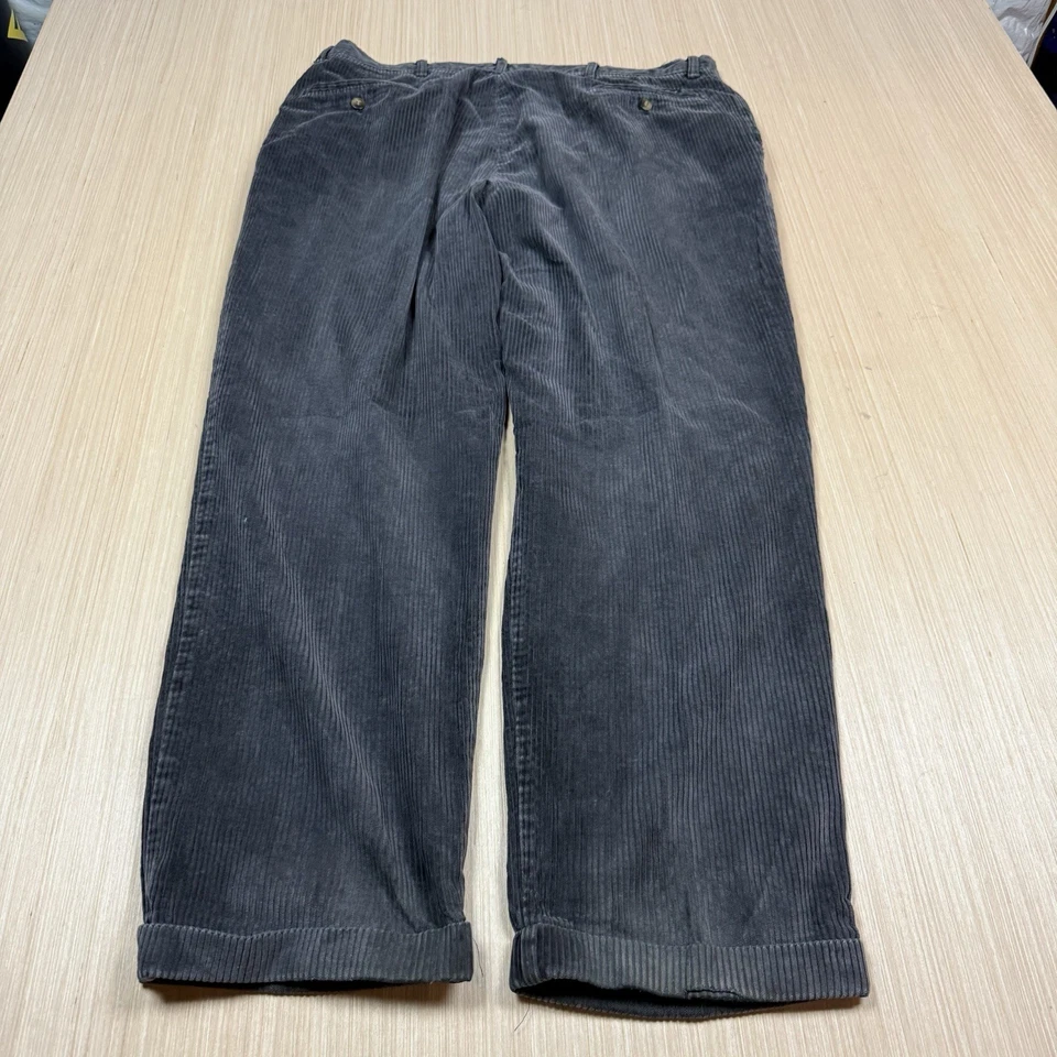 Vintage Dockers Corduroy Pants 40x30 Baggy Relaxed Y2K Dark Gray Skater - Image 2 of 4
