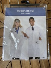 Doctor's Lab Coat White Suit Yourself Fancy Dress Up Halloween Adult Costume
