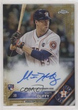 2016 Topps Chrome Rookie Auto Gold Refractor 13/50 Matt Duffy #RA-MD Auto 0tp6