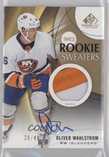 2019-20 SP Game Used Inked Rookie Sweaters 28/49 Oliver Wahlstrom Patch Auto n7r