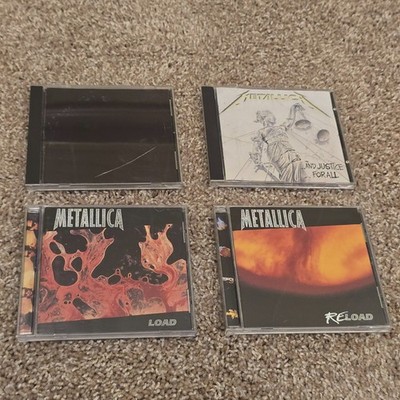 Metallica Load * Reload * Black * Justice * 1990s Lot of 4 Metallica CDs