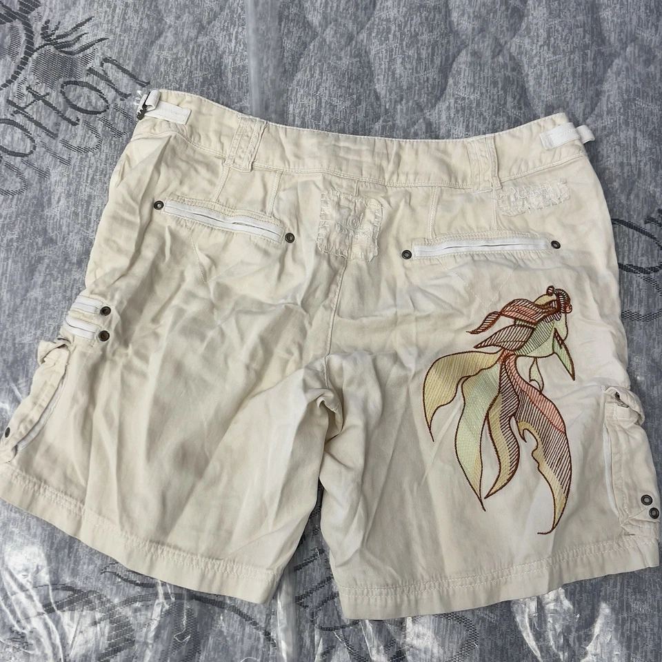 Da-Nang Shorts Womens M W30 L8 Cargo Silk Surplus Military Y2K Buckle Army FLAW - Image 3 of 4