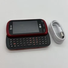 LG Xpression C395 Red Slider AT&T 3G Qwerty Touch Cell Phone VERY GOOD! (G12:2)