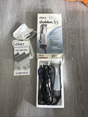 Oster Golden A5 Single Speed Animal Grooming Clippers 78005-010 - Tested & Works