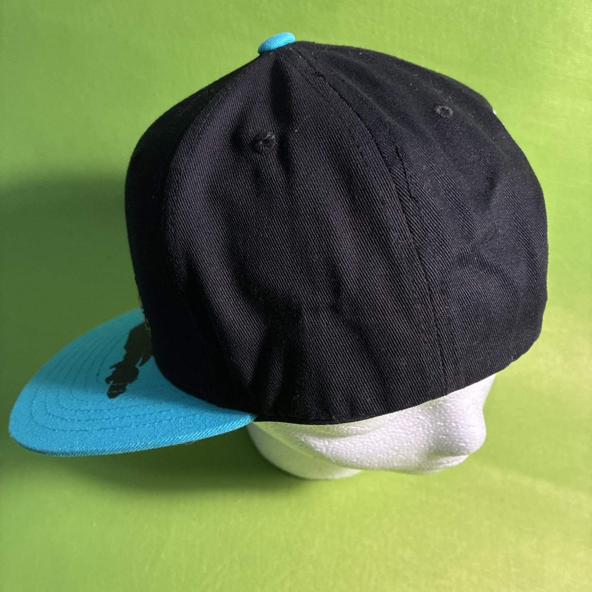 Scooby-Doo Snapback Hat Cartoon Shadow Graphic Black Teal Adjustable Cap X View 5
