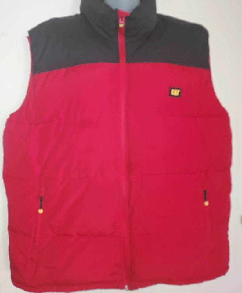 Chaleco de Trabajo CAT Hombre 3XL Zona Ártica Puffer Aislado Resistente al Agua Rojo Negro Foto 2 de 4
