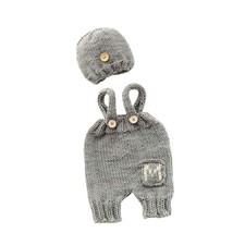 Newborn Baby Photo Outfits Boy Infant Photography Crochet Props Knit Hat Pant