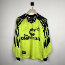 Borussia Dortmund 1994/1995 Home Football Shirt Men  s Jersey Size S Long Sleeve