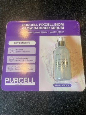 PURCELL Pixcell Biom GLOW Skin Barrier Serum, 3.38 oz Large Size OPEN BOX