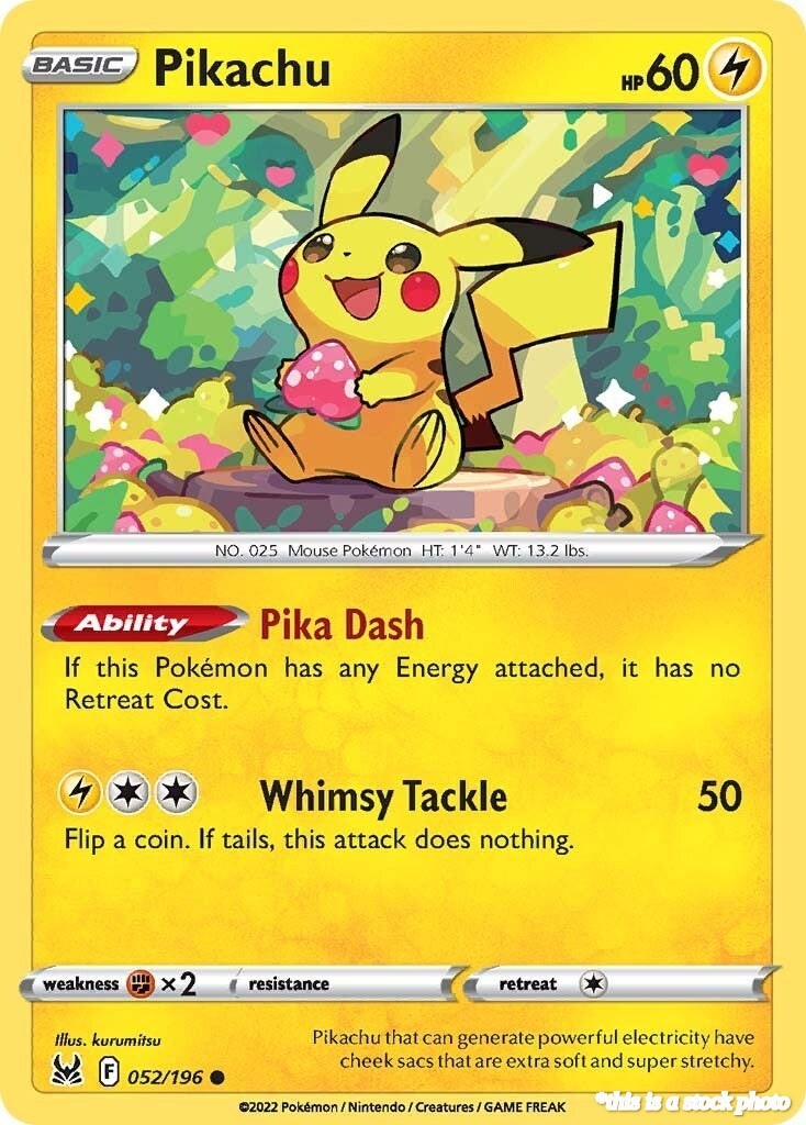Pikachu SWSH11 052/196 Pokémon Common NM