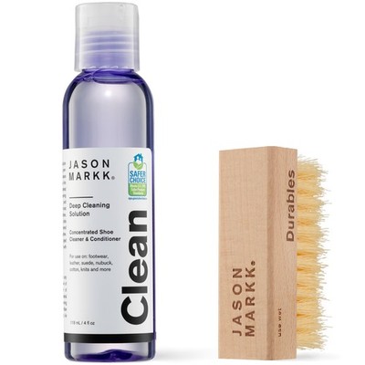 Essential Kit, Shoe Cleaner, 2-Piece Set, Deep Cleaning Solution & Durables B...