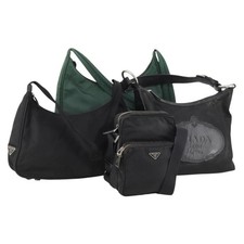 Borsa a tracolla Prada nylon set 4 nero verde originale 168822