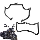 1.25" Fat Engine Saddlebag Guard For Indian Roadmaster Springfield  Vintage 14-U