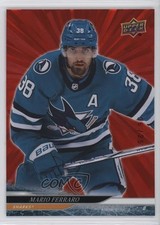 2024-25 Upper Deck Series 1 Outburst Red 6/25 Mario Ferraro #151 00s6