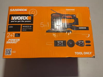 WORX WX820.9 Akku-Multischleifer   5-in-1-Funktionen