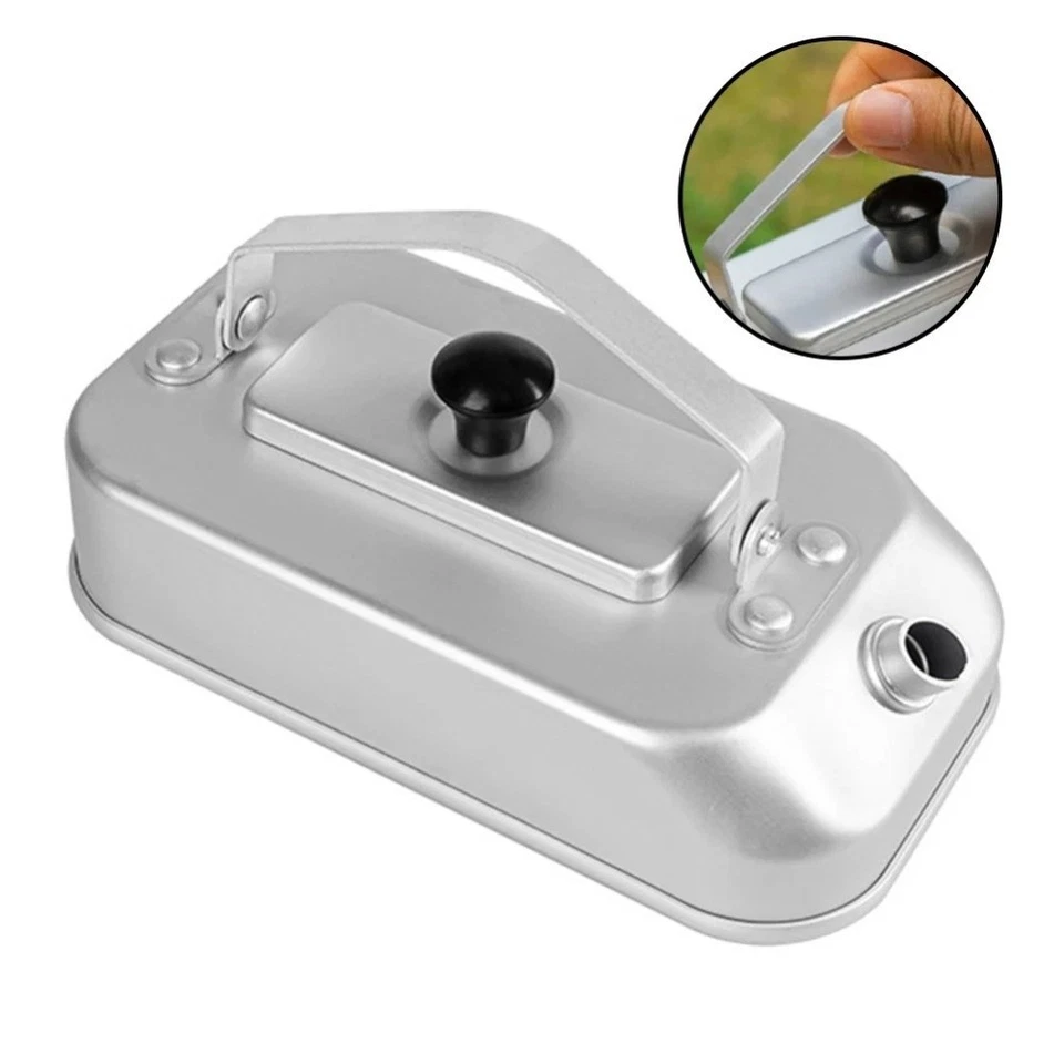 Tetera portátil para acampar de aleación de aluminio para acampar olla de agua hirviendo con mango Foto 2 de 4