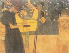 Lot of 3 "Season's Greetings" KLIMT Die Musik I CHRISTMAS NOTECARDS Pomegranate