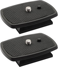 2 Pcs 42Mm Tripod Quick Release Plate Camera Mounting Adapter Parts Replacement,