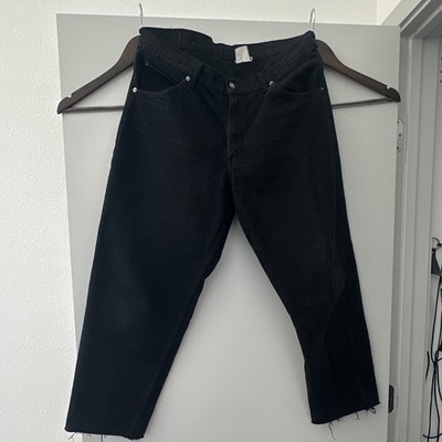 Britannia Men's Black Straight-Leg Denim Jeans Regular Fit Mid Rise 5-Pocket