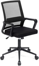 Office Chair Ergonomic Mesh 360° Swivel Lumbar Support Adjustable Sturdy 