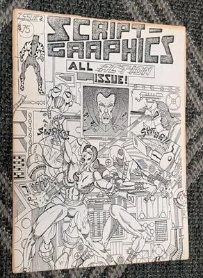 Script-Graphics #2 Very Rare 1970's Fanzine Darrell Goza 24 Pages Royster Art - Image 1 of 4