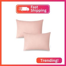 Konssy Muslin Toddler Pillowcase for 13x18 Pillow, 2 Pack Soft  Breathable Cott