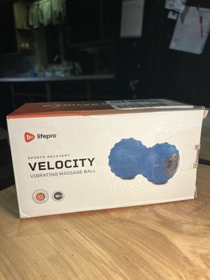 Life pro Velocity Vibrating Massage Ball Blue 4 Speed