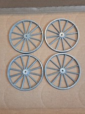 4 - 3" Cast Metal Toy Wheels. Cars, Cannons, Wagons. See Pictures Act. Sizes