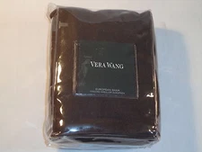 Vera Wang Euro Pillow Sham - Ribbon Stripe Mocha