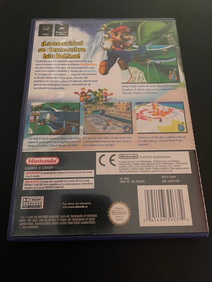 Super Mario Sunshine GameCube Game PAL ESPAÑOL - Image 2 of 2
