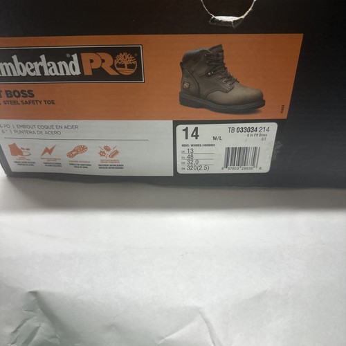 Timberland Pro Herren 14W 6" Pit Boss Stahl Sicherheit Zehen Arbeitsstiefel Neu im Karton $155 - Bild 14 von 15