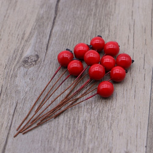 50 Pcs/lot Simulated Cherry Headdress Accessories Simulation Berries Fake - Picture 7 of 11