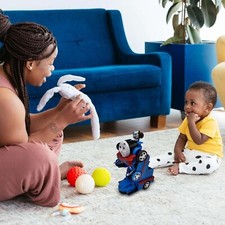 YSAMAX Battery Operated Transformer Train Toy, Lights