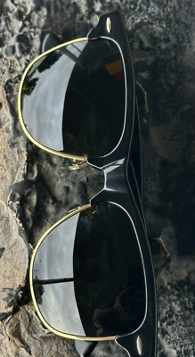 VINTAGE 90's B&L RAY-BAN USA WAYFARER MAX W0534 EBONY/ Gold